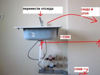 Как перенести мойку?